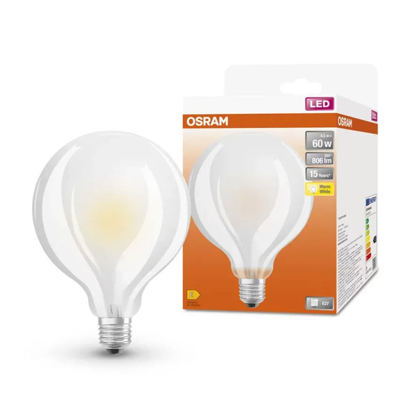 Светодиодная лампа OSRAM LED Classic Performance Globe Filament G95 7W 806Lm 2700K 230V E27 Матовый (Frosted) (4058075808713), 100024091