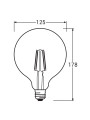 Светодиодная лампа OSRAM LED Star Globe Globe Filament G125 7W 806Lm 2700K 230V E27 Прозрачный (Clear) (4099854054174), 100024092