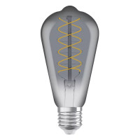 Светодиодная лампа OSRAM Vintage 1906 Edison Filament ST64 7,8W 360Lm 1800K 230V E27 Прозрачный (Smoke) (4099854090981)