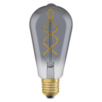 Светодиодная лампа OSRAM Vintage 1906 Edison Filament ST64 4W 140Lm 1800K 230V E27 Прозрачный (Smoke) (4099854091315)