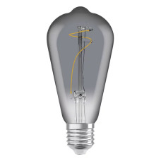 Светодиодная лампа OSRAM Vintage 1906 Edison Filament ST64 3,4W 100Lm 1800K 230V E27 Прозрачный (Smoke) (4099854091353)
