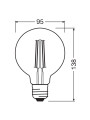 Світлодіодна лампа OSRAM Vintage 1906 Globe Filament G95 6,5W 725Lm 2400K 230V E27 Gold (4099854132315) , 100024151
