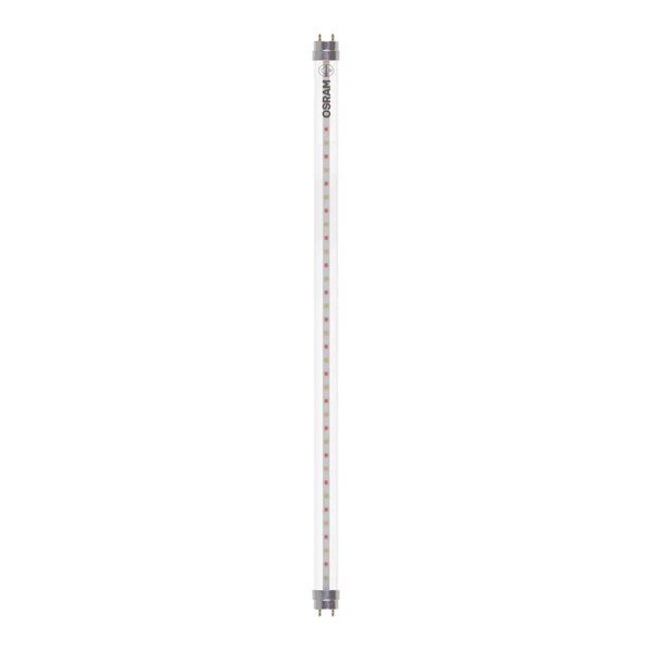 Светодиодная лампа OSRAM EM FLUORA 600mm Т8 6,6W 450Lm 2500К 220-240V G13 Прозрачный (Clear)(4099854178115) двухстороннее подключение, 100024171