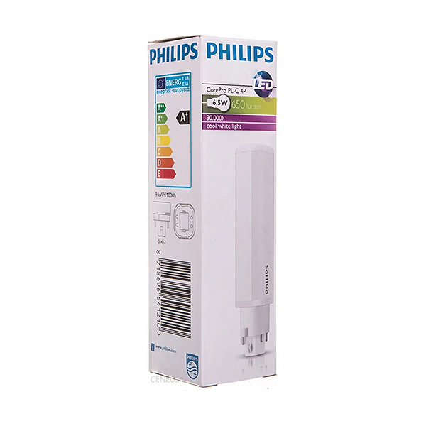 Светодиодная лампа PHILIPS CorePro LED PLC 4P 6,5W G24D-2 840 PL-C (929001201102), 100002015