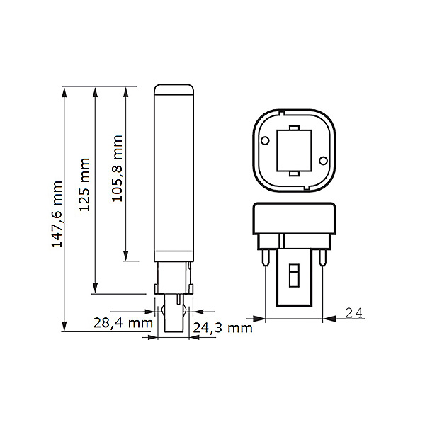 Светодиодная лампа PHILIPS CorePro LED PLC 2P 6,5W G24D-2 830 PL-C (929001201402), 100023612
