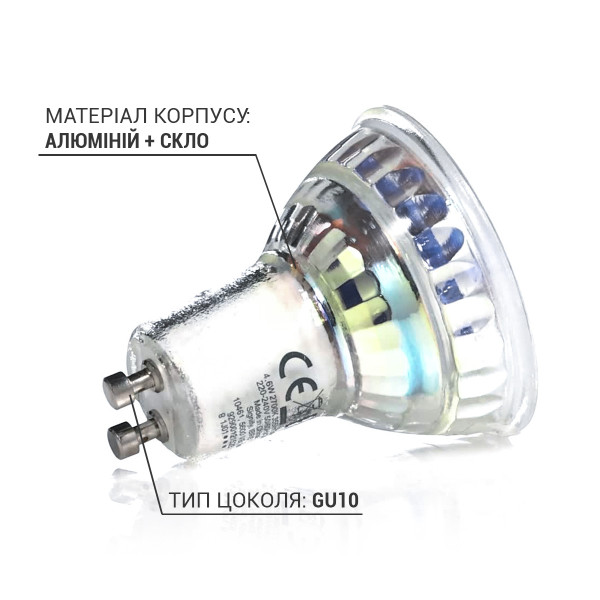 Светодиодная лампа PHILIPS Essential LED 4,6-50W GU10 830 PAR16 36D (929001218108), 100012648