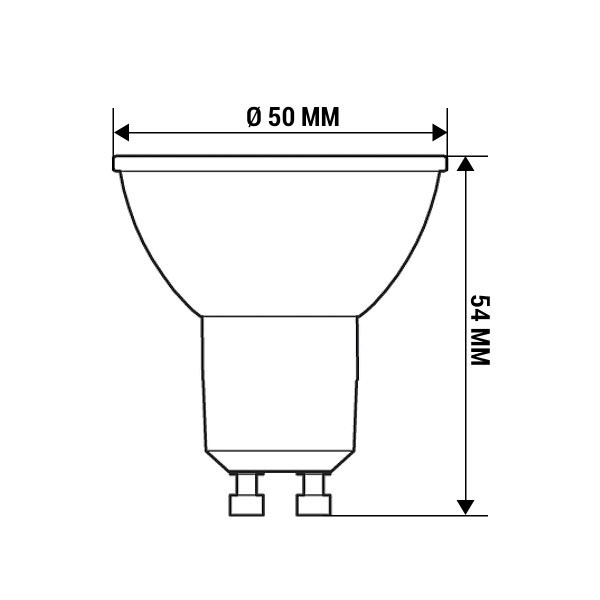 Светодиодная лампа PHILIPS Essential LED 4,6-50W GU10 830 PAR16 36D (929001218108), 100012648