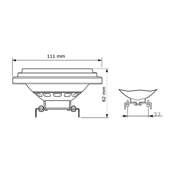 Светодиодная лампа PHILIPS MAS ExpertColor 14,8-45W G53 930 AR111 45D (929003042902), 100023707