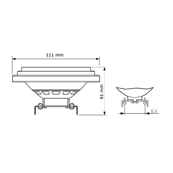 Светодиодная лампа PHILIPS MAS ExpertColor 14,8-45W G53 940 AR111 24D (929003043002), 100023708