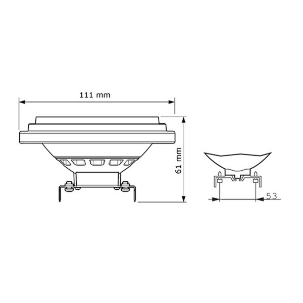 Светодиодная лампа PHILIPS MAS ExpertColor 14,8-45W G53 940 AR111 45D (929003043102), 100023709