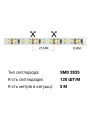 Светодиодная лента BIOM Professional 120-2835-12V-IP20 13,5W 2000Lm 7500-8000К 5м (BPS-G3-12-2835-120-CW), 100014499