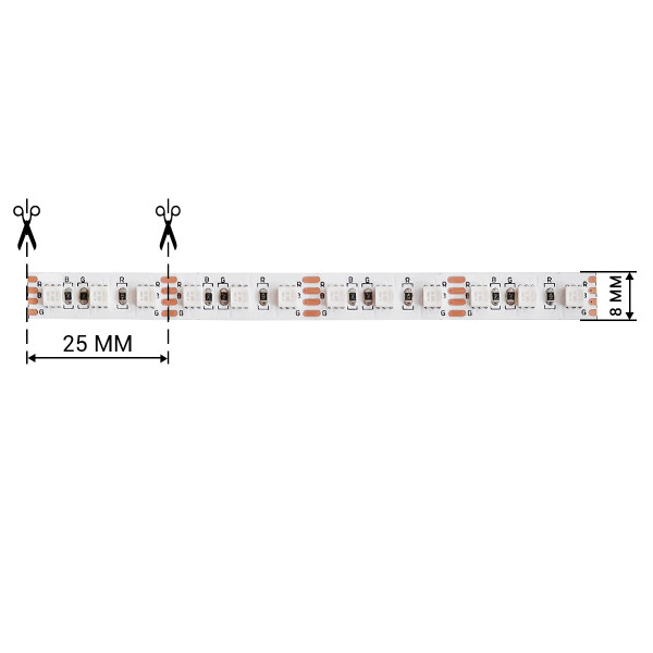 Светодиодная лента BIOM Professional 3535-120-12V-IP20 17W RGB 5м (BPS-G3-12-3535-120-RGB-20), 100023475