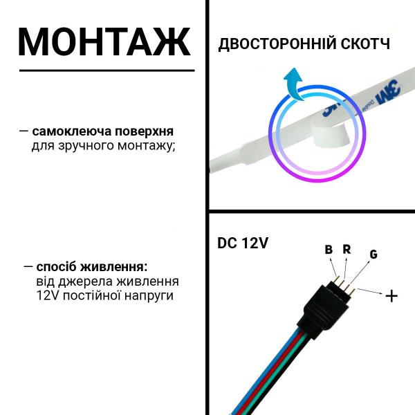 Светодиодная лента BIOM Professional 60-5050-12V-IP20 14,4W RGB 5м (BPS-G3-12-5050-60-RGB), 100014504