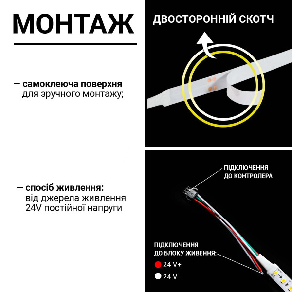 Светодиодная лента BIOM Professional 2835-120-24V-IP20 9,5W 1150Lm 5000-5500K 10м (BPS-G3-24-RW-2835-120-NW), 100023432