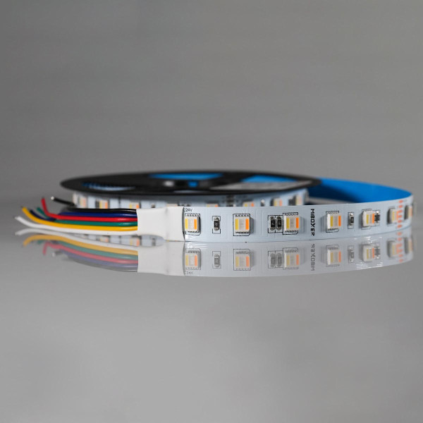 Светодиодная лента Mi-light 5050-60 RGB+WW+CW (RGB+CCT) 24V негерметичная 5м (MI-LED-LSL5N01N), 100024499