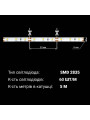 Светодиодная лента OEM ST 60-2835-12V-IP65 4,8W 450Lm 6000-6500К 5м (ST-12-2835-60-CW), 100014476