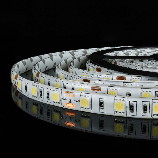 Светодиодная лента OEM ST 60-5050-12V-IP65 14,4W 900Lm 6000-6500К 5м (ST-12-5050-60-CW), 100014491