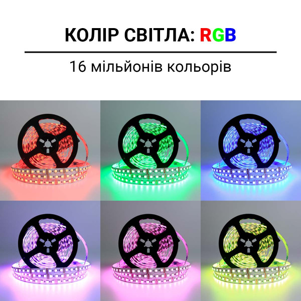 Светодиодная лента OEM ST 5050-96-12V-IP20 11W RGB 5м (ST-12-5050-96-RGB-20), 100022694