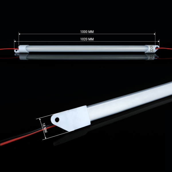 Светодиодная линейка OEM LB 15W 4500K AC 220V IP20 1000mm матовая (LB-100-15-4-220), 100014380
